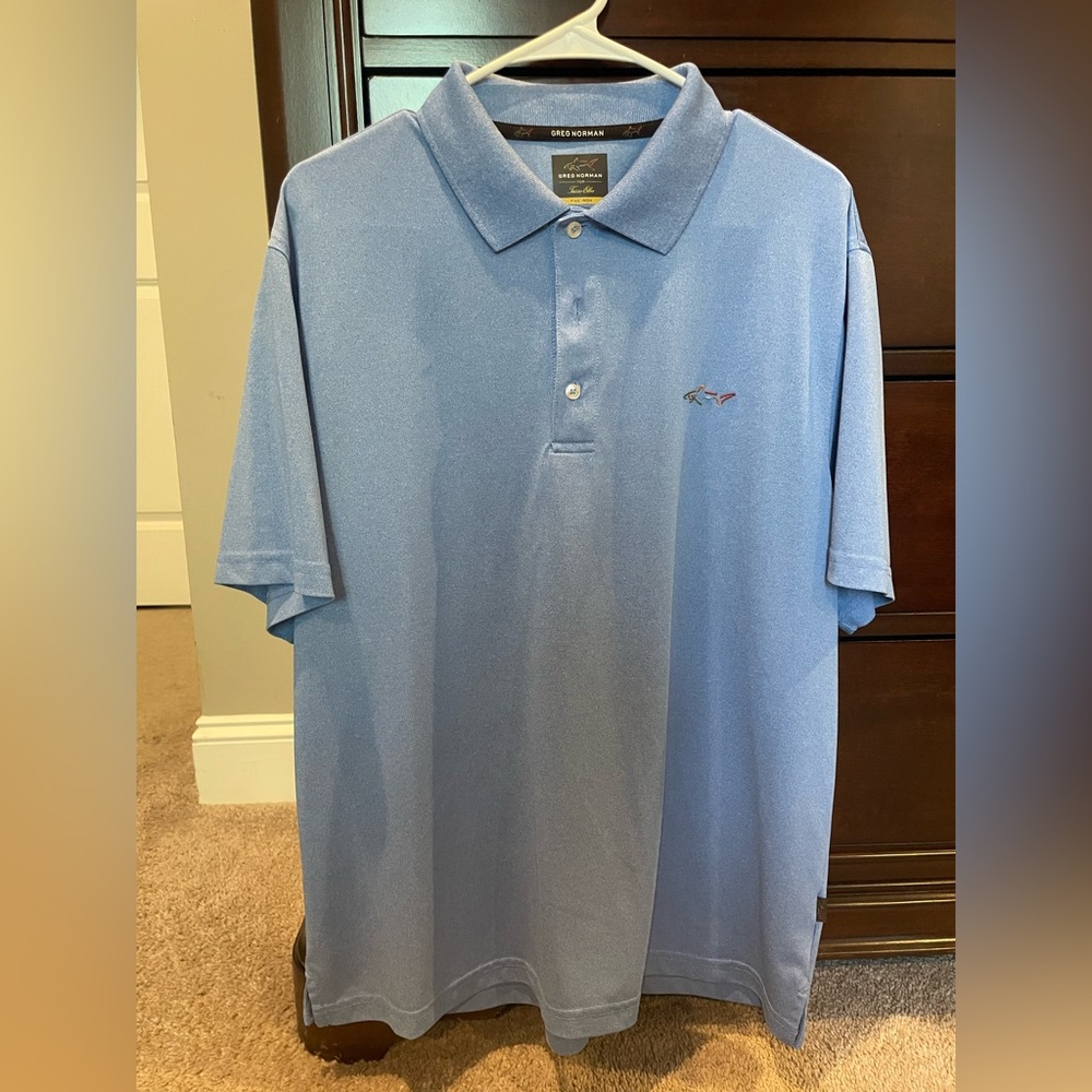 Greg Norman Collection Blue Polo Shirt